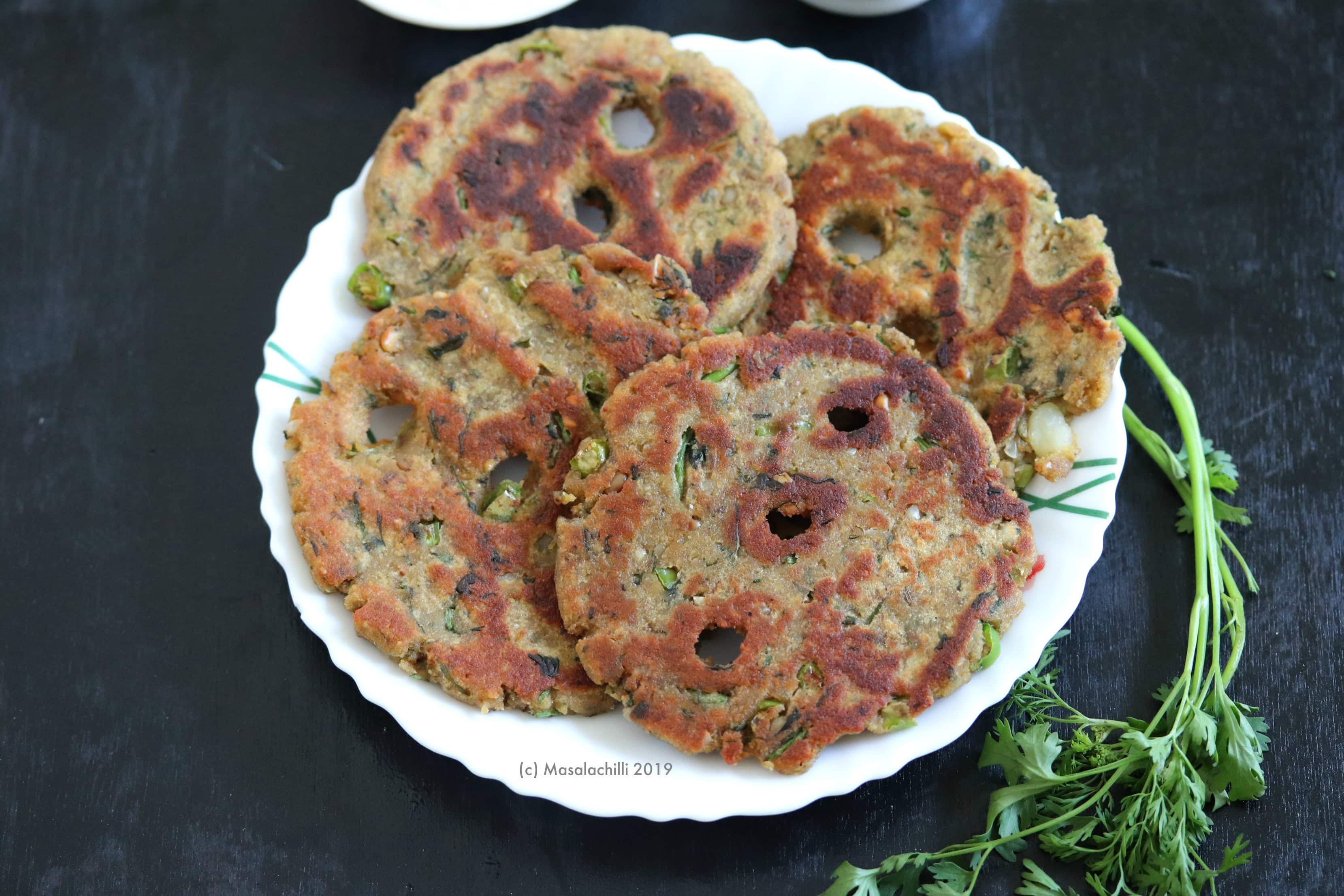 Thalipeeth is made using the gluten free Amaranth Flour