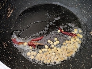 Tempering for upma