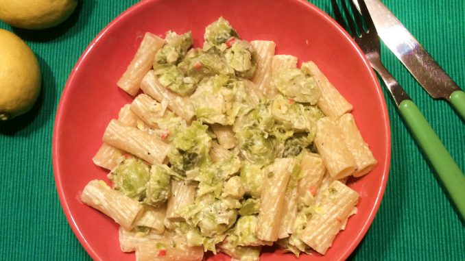 Pasta mit Rosenkohl Pasta mit Rosenkohl