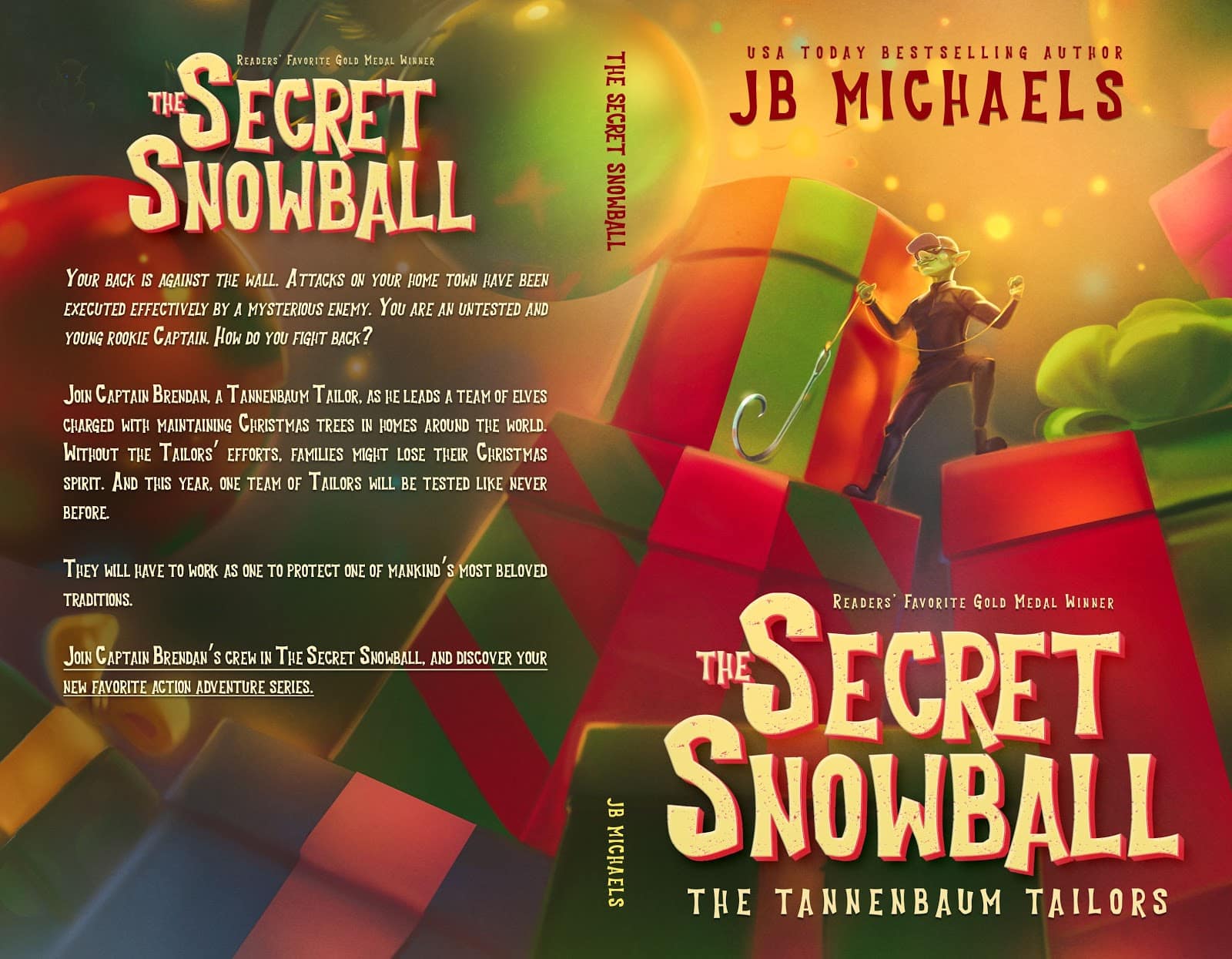 The Secret Snowball as an example of children's book cover design with great color use