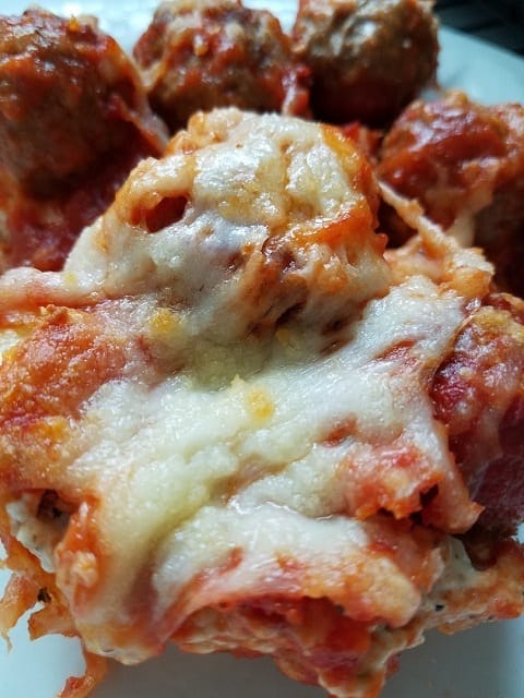 Cheesy Meatball Sub Casserole