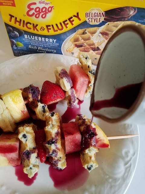 Waffle and Fruit Kabobs