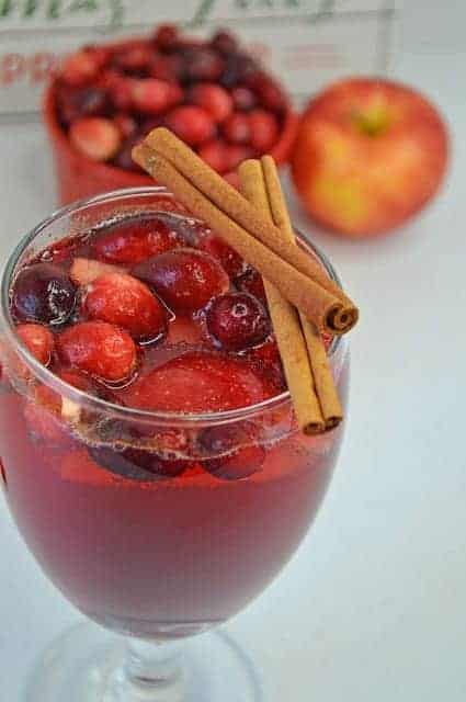 Cinnamon Apple Cranberry Mimosa