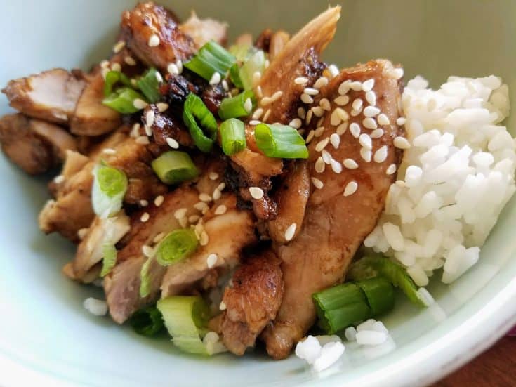 Ginger Soy Chicken over Jasmine Rice