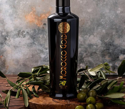 Morocco Gold Extra Virgin Oil On Table