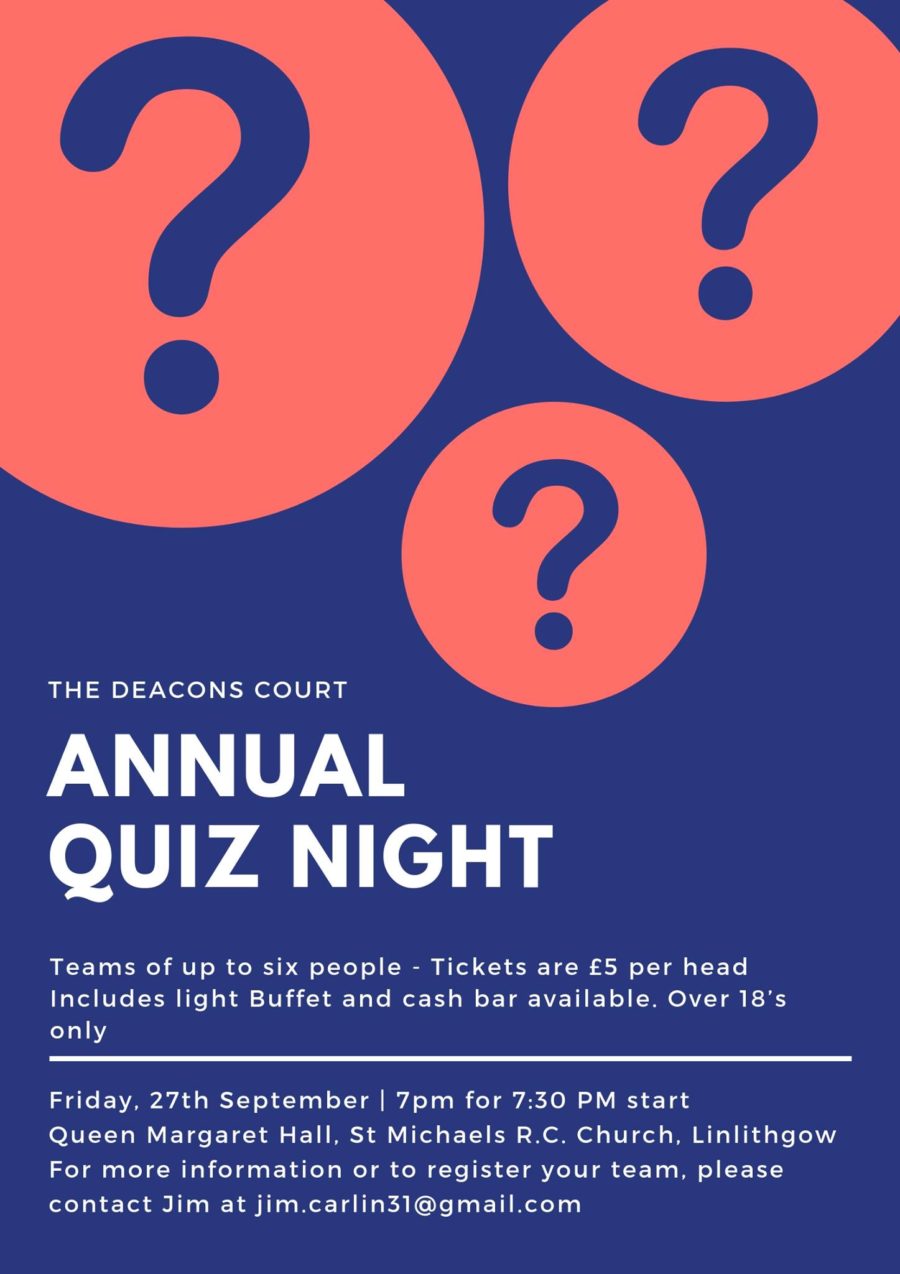 Deacons Court Annual quiz night