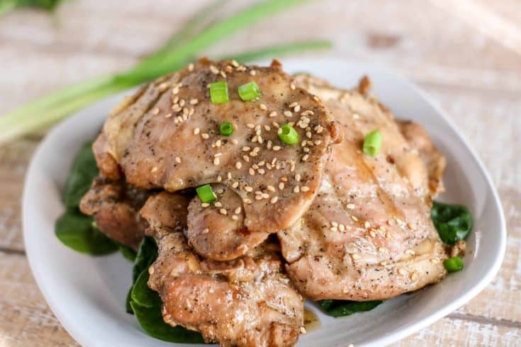 Super Simple Grilled Sesame Chicken Thighs