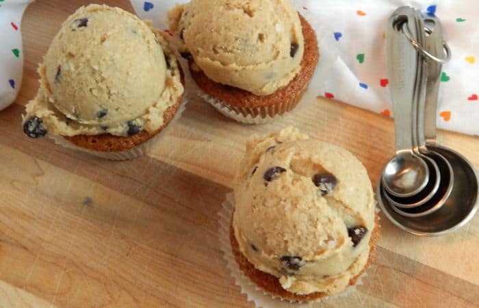 dairy-free cookie dough cupcake idea feature