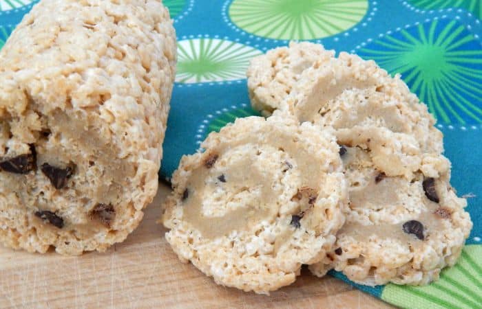 rice krispie cookie dough pinwheel treat idea feature