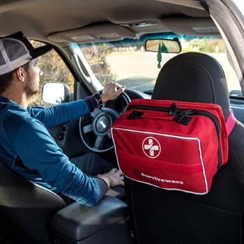 3. Surviveware Large First Aid Kit & Added Mini Kit for Trucks, Car, Camping and Outdoor Preparedness