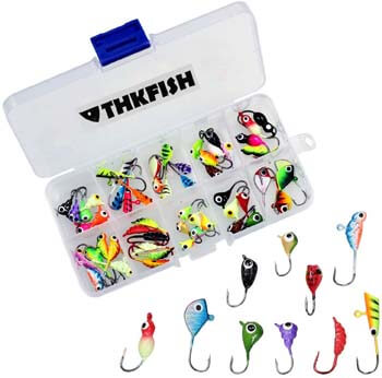 2. thkfish Ice Fishing Jigs Ice Fishing Lures Walleye Jigs Hard Lure