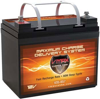 8. VMAXTANKS VMAX V35-857 12 Volt 35AH AGM Battery