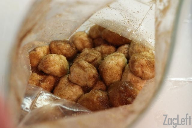 Dough used in an Apple Fritter Monkey Bread Recipe | One Dish Kitchen
