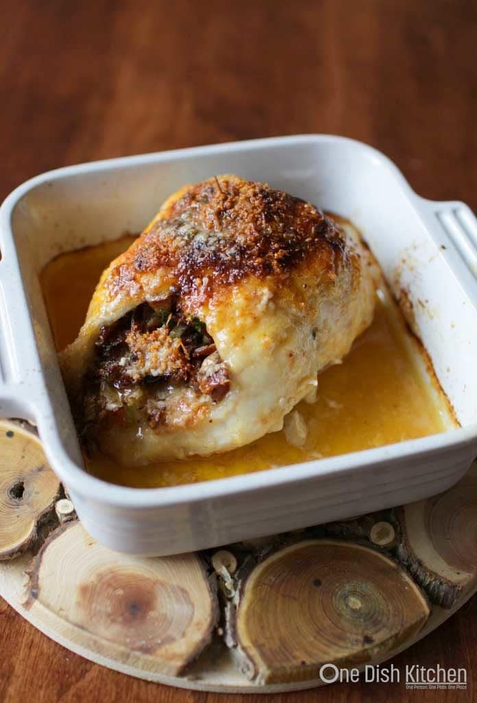 Baked Stuffed Fish Recipe | Single Serving | One Dish Kitchen