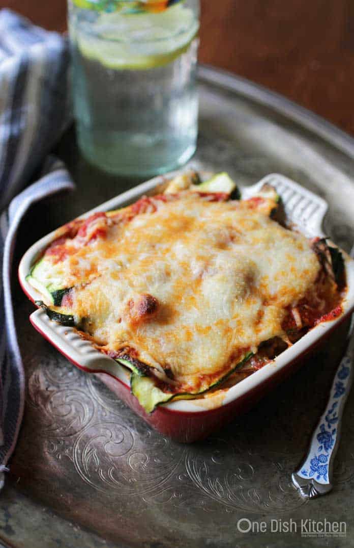 Zucchini Lasagna Recipe | Single Serving | One Dish Kitchen