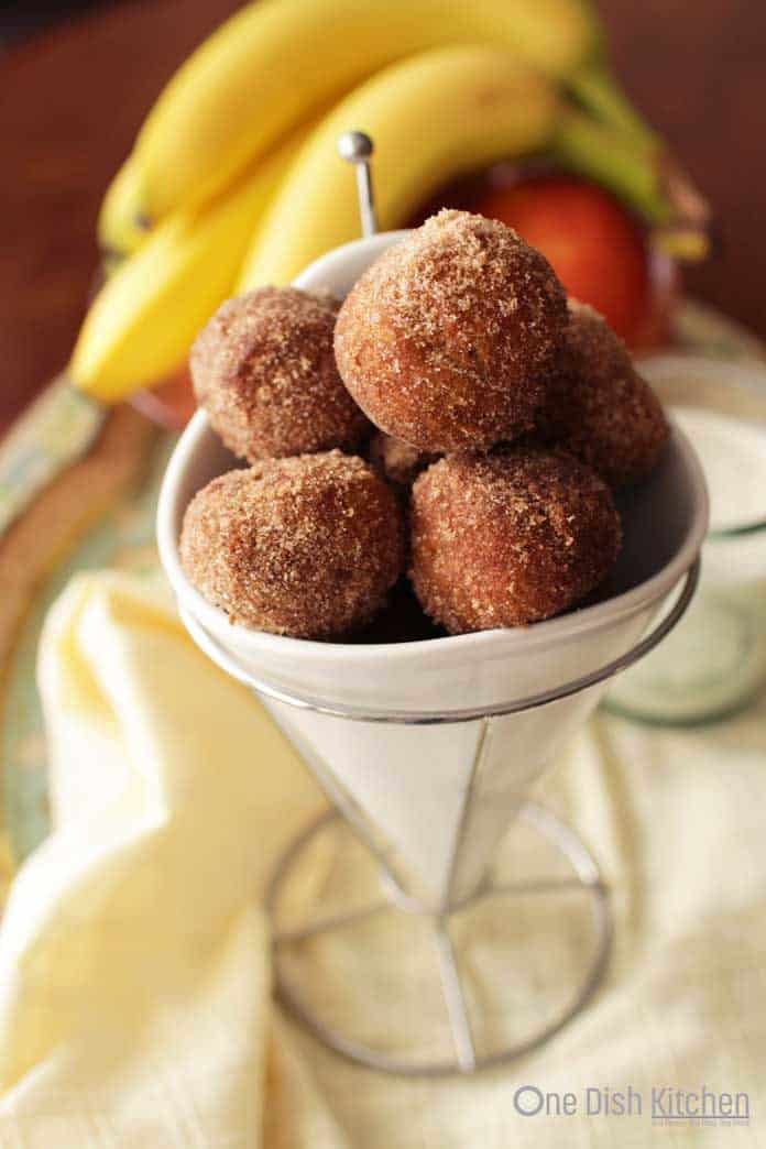 Cinnamon Sugar Donut Holes | One Dish Kitchen