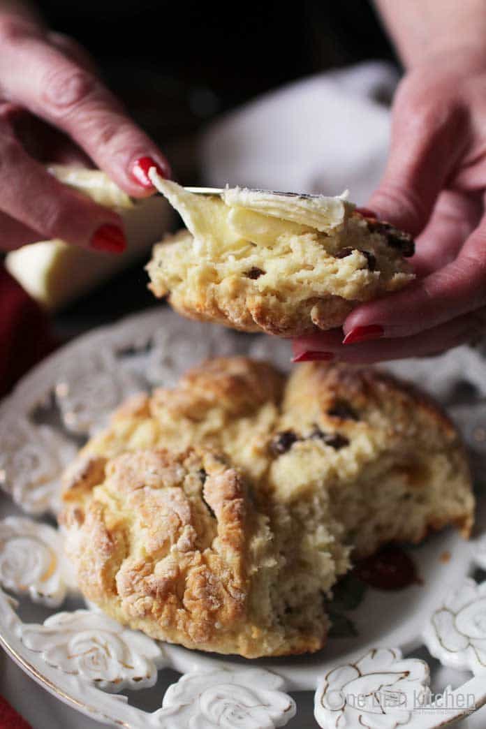Irish Soda Bread with Butter | One Dish Kitchen