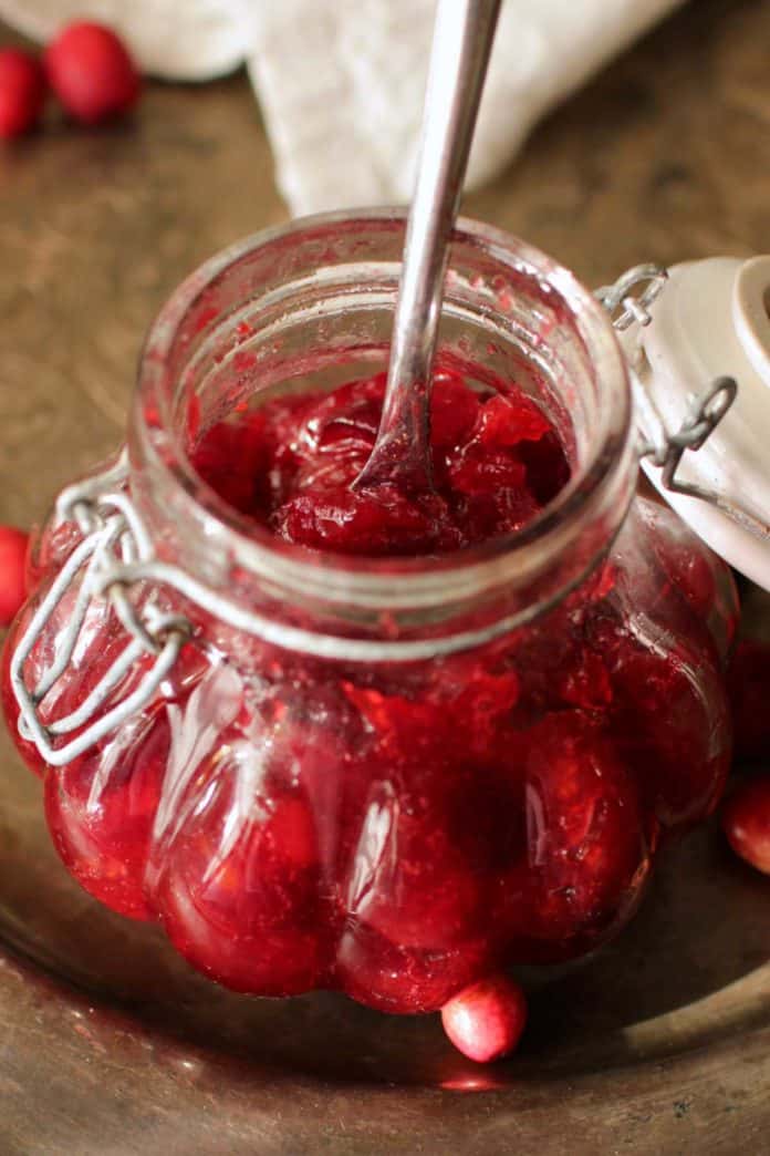 Easy Cranberry Jam Recipe Small Batch One Dish Kitchen 5423