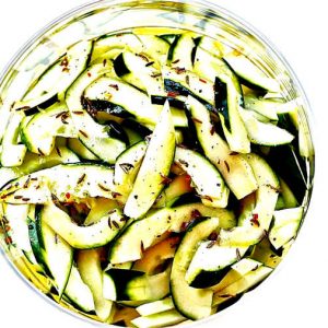 Cucumber Salad With A Light Vinaigrette