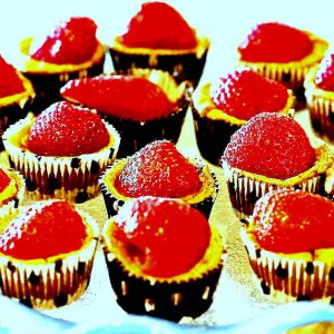 Flourless Chocolate Cheesecake Cupcakes