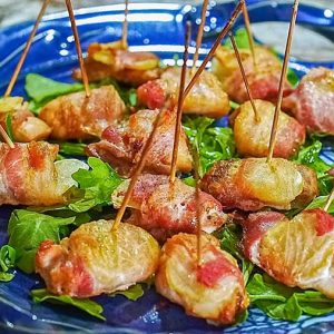 Chicken, Water Chestnut And Bacon Appetizers