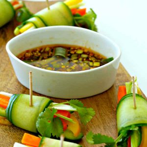 Vegetarian Cucumber Spring Rolls