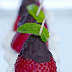 Chocolate Covered Strawberries And Yogurt Dip