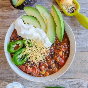 Spicy Cincinnati Black Bean Chili