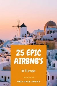 Airbnb listings in Europe