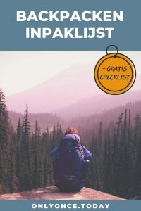 complete paklijst backpacken