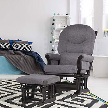 dutailier jenny multiposition lock and recline glider and ottoman