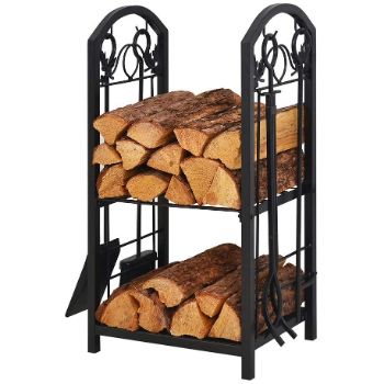 1. Patio Watcher Firewood Rack