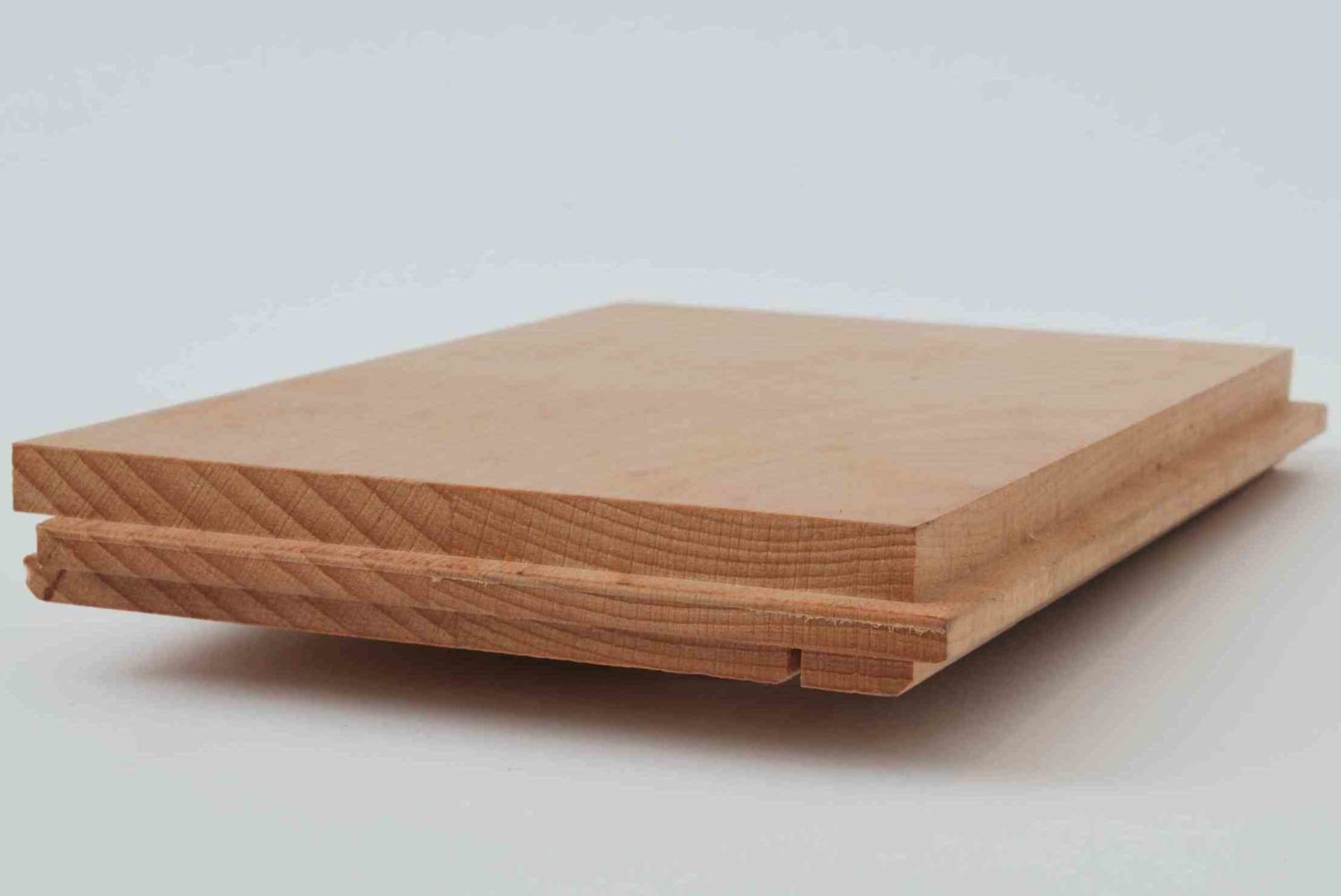 A3-D håndprøve af et 2-stavs 22x130mm parketbræt fra KTL.