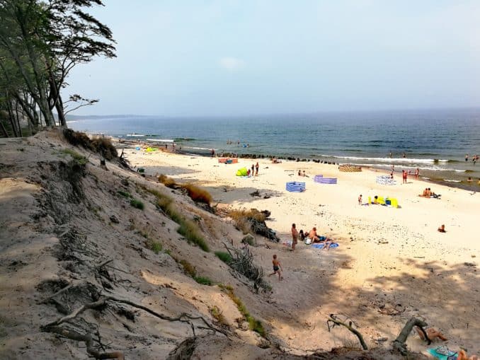 Steilküste in Orzechowo polnische Ostsee Steilküste in Orzechowo polnische Ostsee