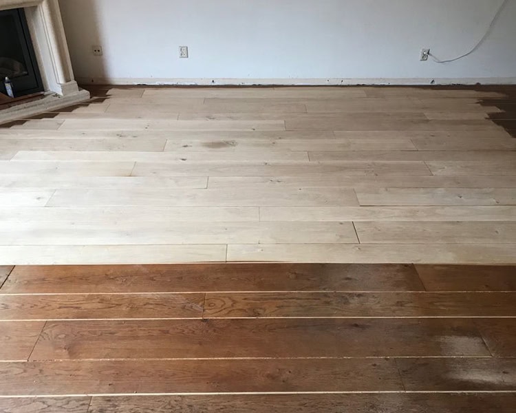 Visgraat vloer renovatie