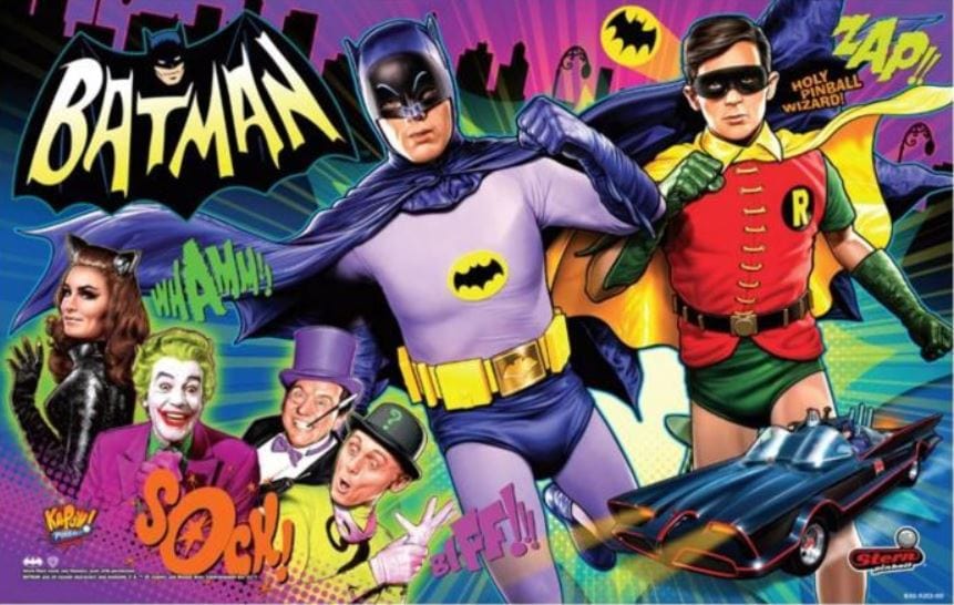 Batman 66 Pinball Translite