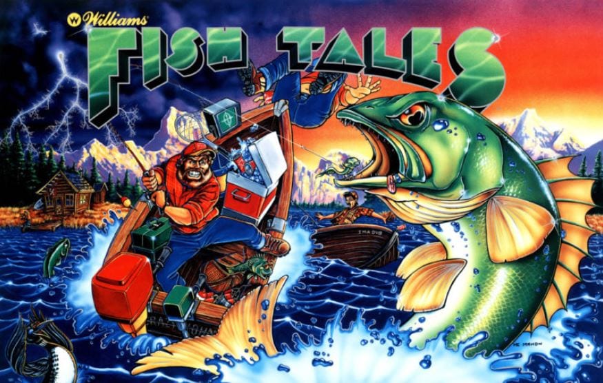 Fish Tales Pinball Backglass