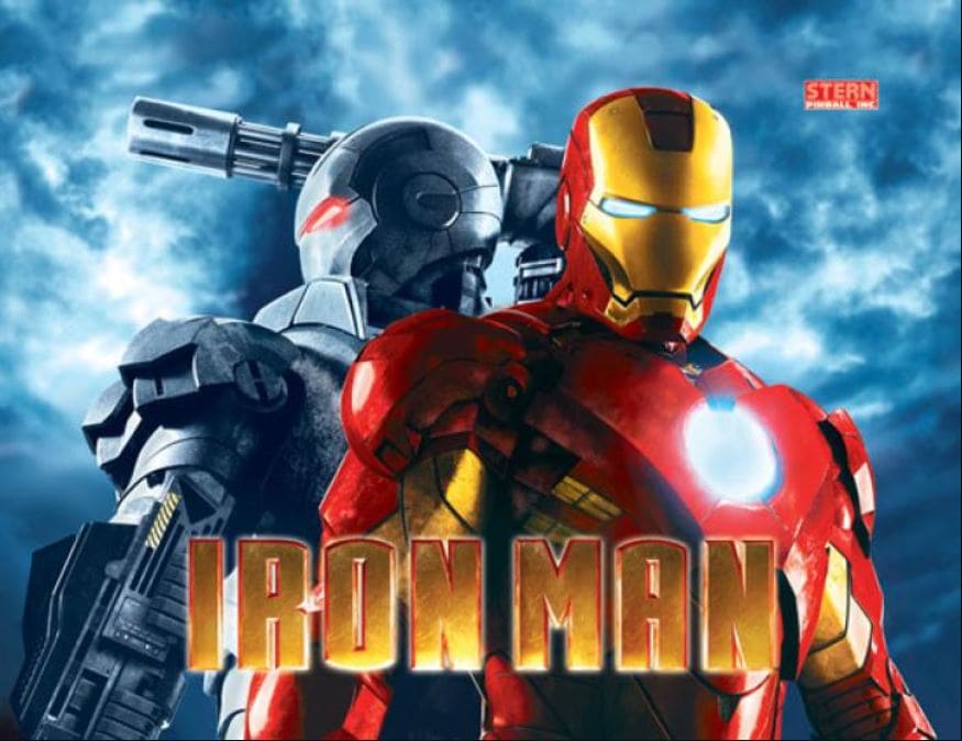 Iron Man Pinball Backglass