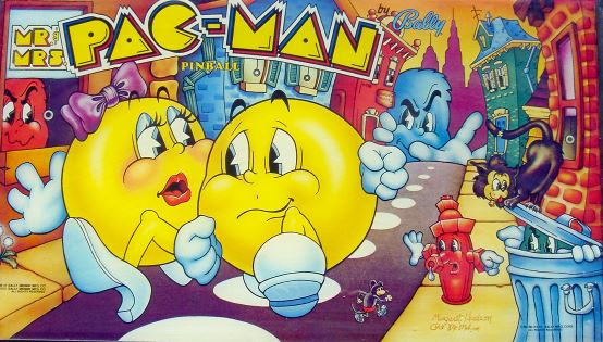Pacman Pinball Backglass