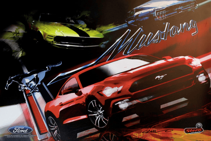 Mustang Pinball Backglass