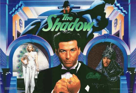 The Shadow Pinball Translite