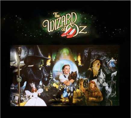 The Wizard of Oz Pinball Translite