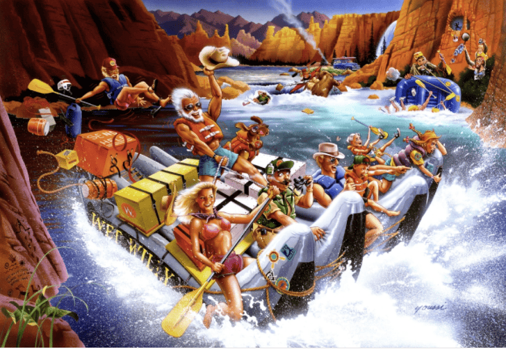 White Water Pinball Backglass