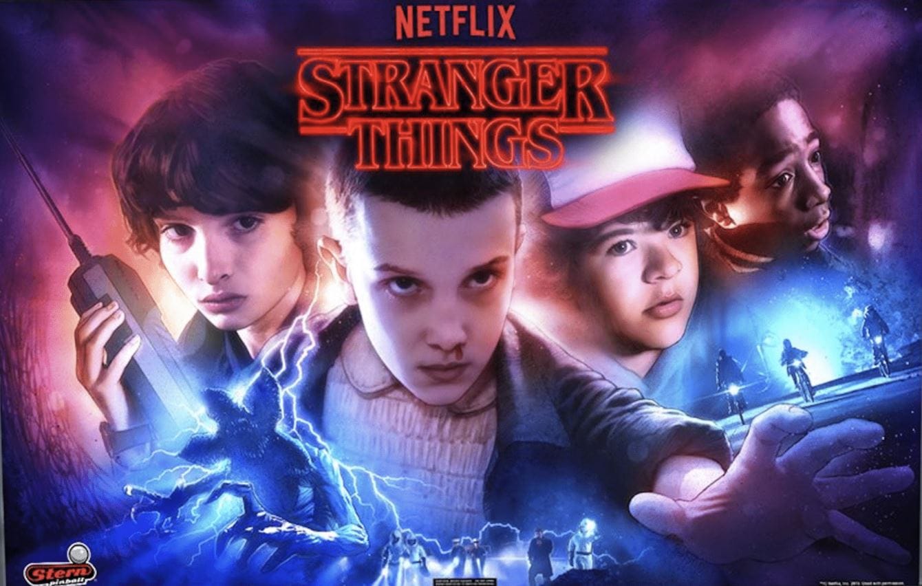 Stranger Things Pinball Translite