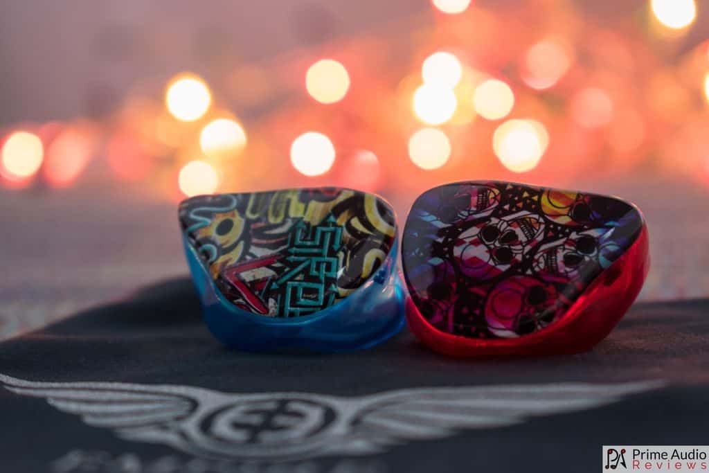 Empire Ears Bravado with bokeh lights backdrop