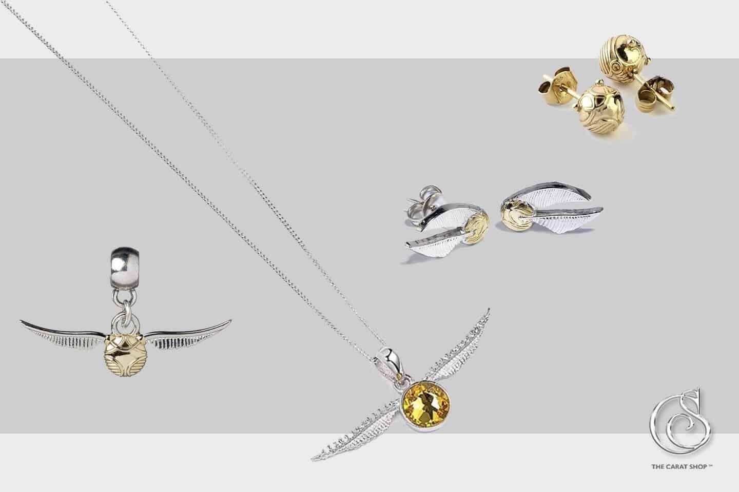 golden snitch earrings and golden snitch charms