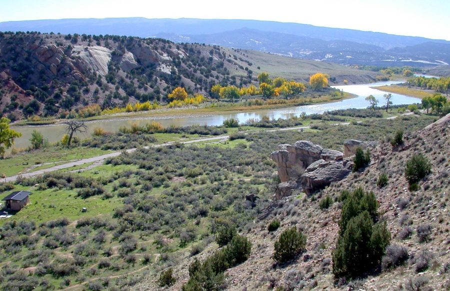 Green River at Split Mountain Campground, NPS Green River at Split Mountain Campground, NPS