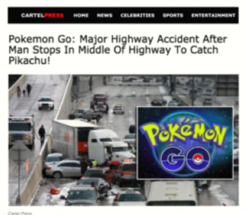 fake news pokemon