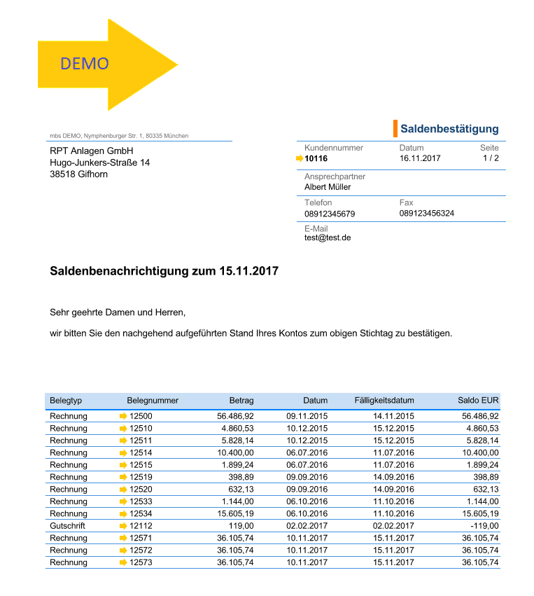 VERSINO DATEV Interface/ Financial Suite HANA ready
