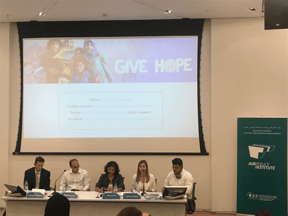 SB OverSeas speaks at Conference on Non-formal Education in the Middle East and North Africa